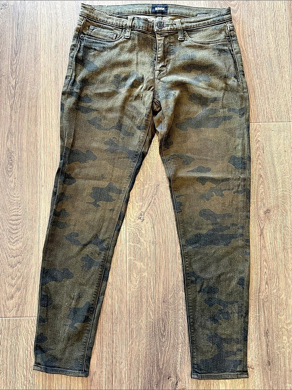 Hudson Ankle Krista Super Skinny Camo Jeans Waist 28